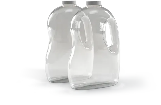 Transparente Flasche aus PET, produziert mit Bekum-Extrusionsblasformtechnologie